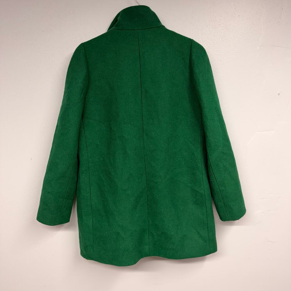 J. Crew New City Coat in Alpine Meadow Green Women's Size 2 EUC Wool Coat - Picture 11 of 11